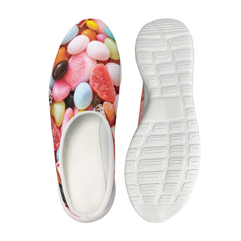 Colorful Candy And Jelly Print Mesh Casual Shoes
