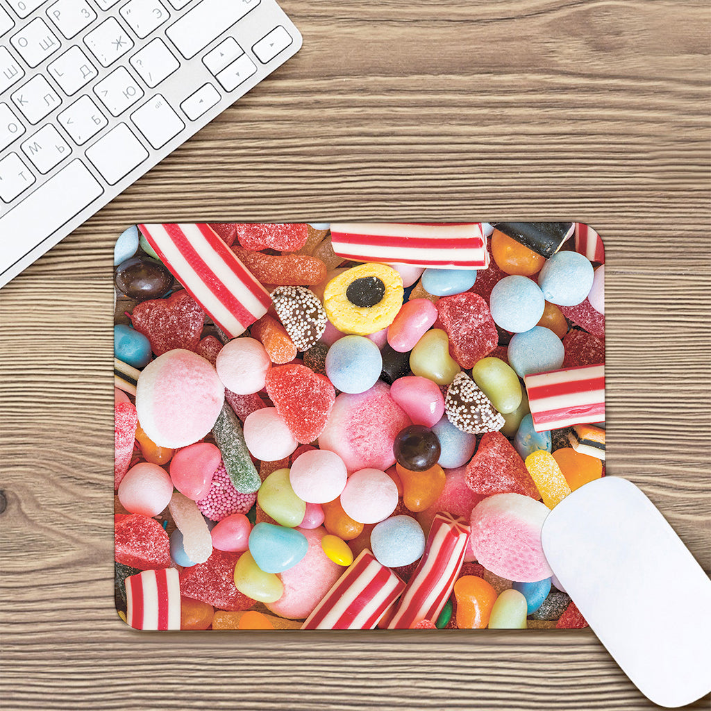 Colorful Candy And Jelly Print Mouse Pad