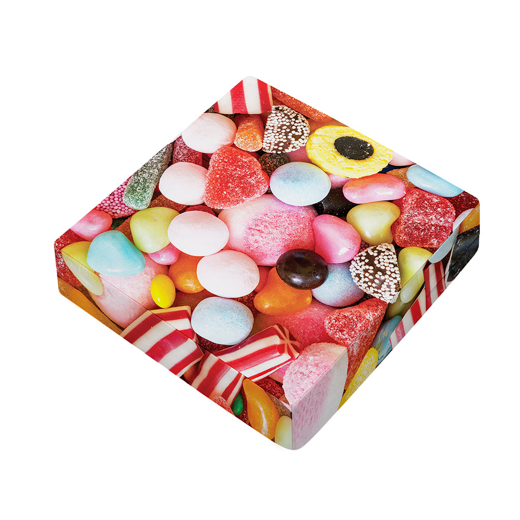 Colorful Candy And Jelly Print Outdoor Seat Cushion Cover