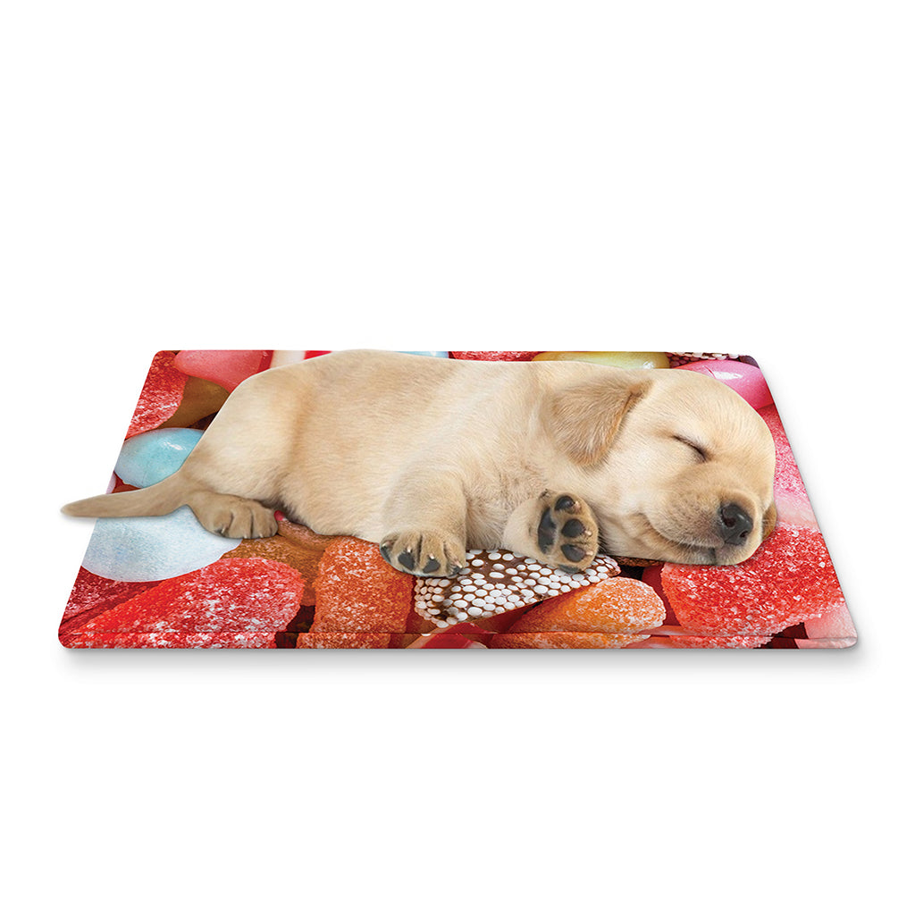 Colorful Candy And Jelly Print Pet Cooling Mat Cover