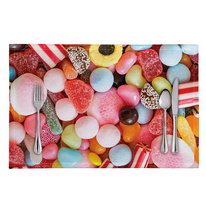 Colorful Candy And Jelly Print Placemat