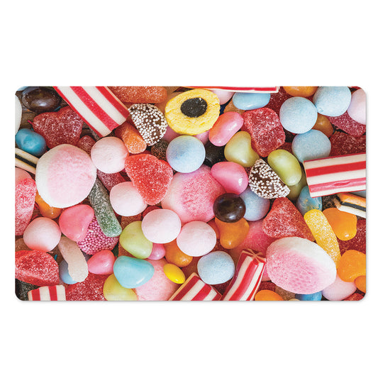 Colorful Candy And Jelly Print Polyester Doormat