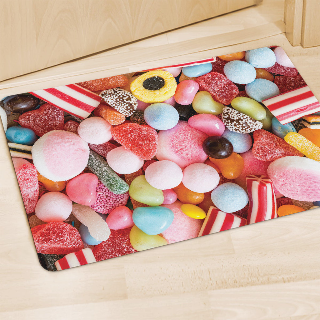 Colorful Candy And Jelly Print Polyester Doormat
