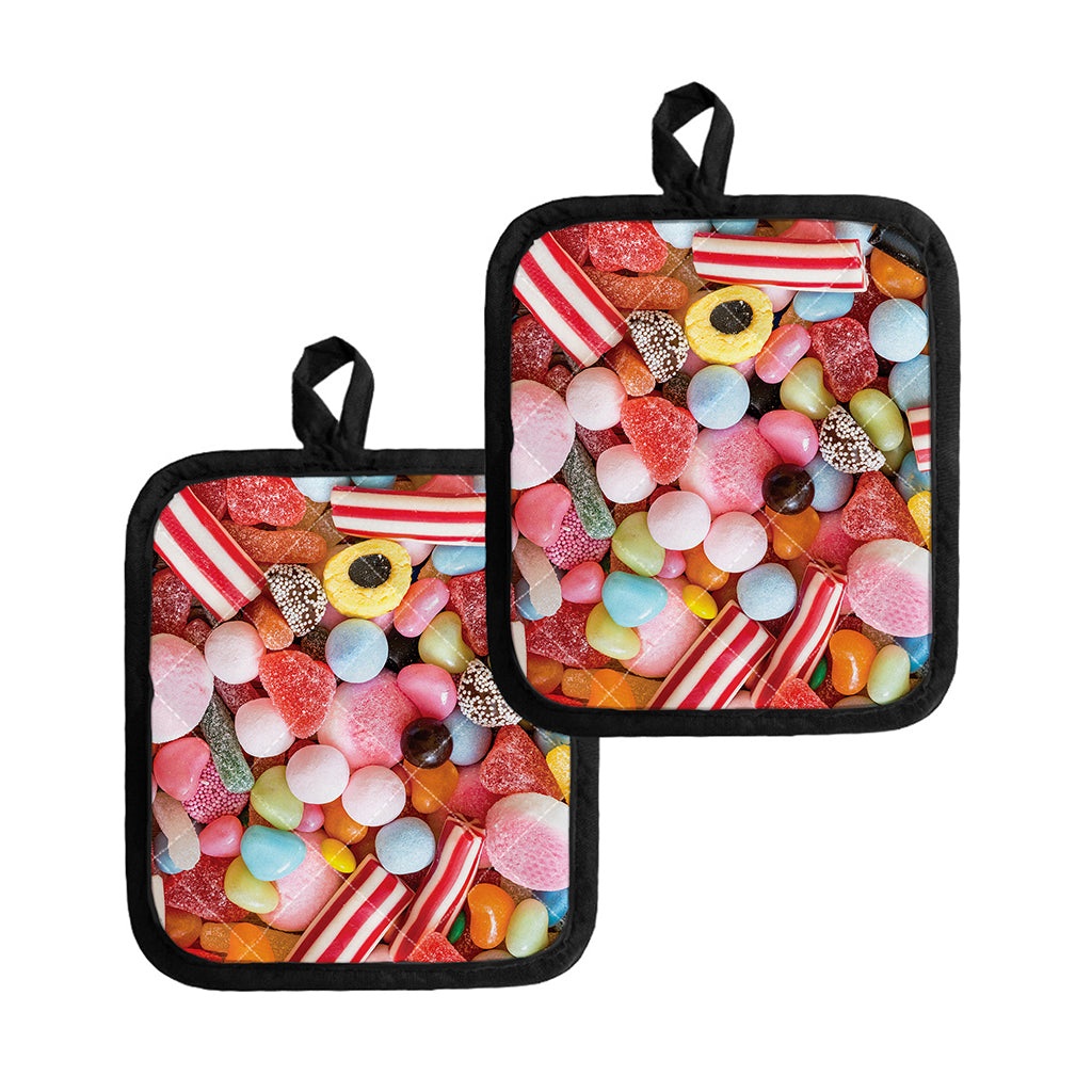 Colorful Candy And Jelly Print Pot Holders