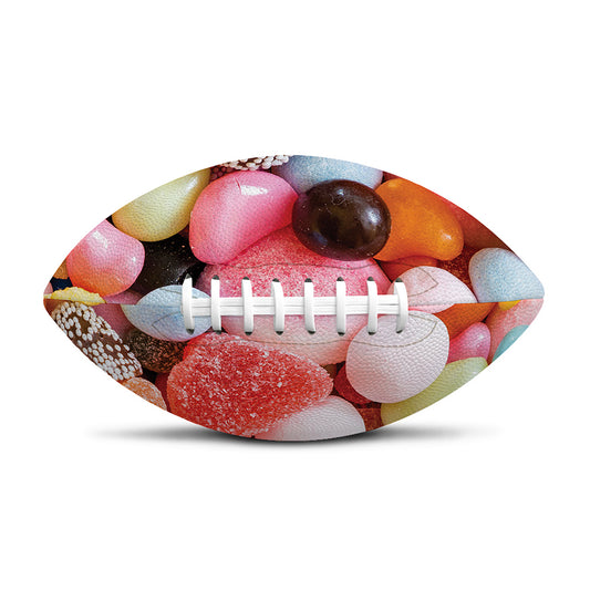 Colorful Candy And Jelly Print Rugby Ball
