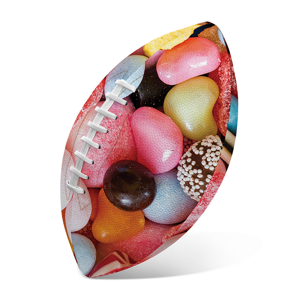 Colorful Candy And Jelly Print Rugby Ball