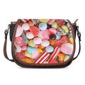 Colorful Candy And Jelly Print Saddle Bag