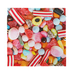 Colorful Candy And Jelly Print Silk Bandana