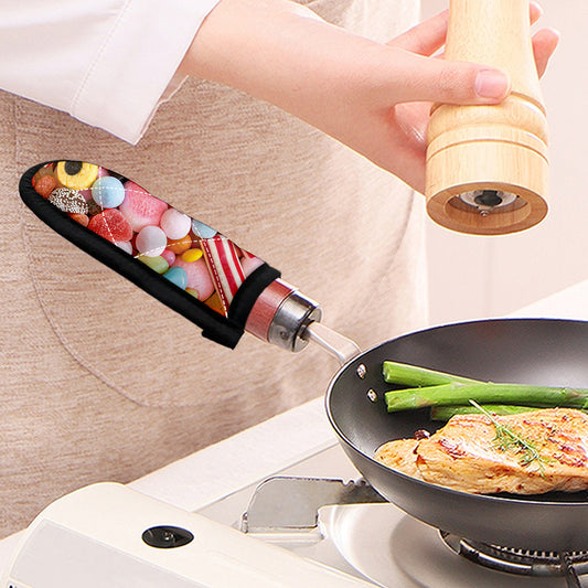 Colorful Candy And Jelly Print Skillet Handle Cover