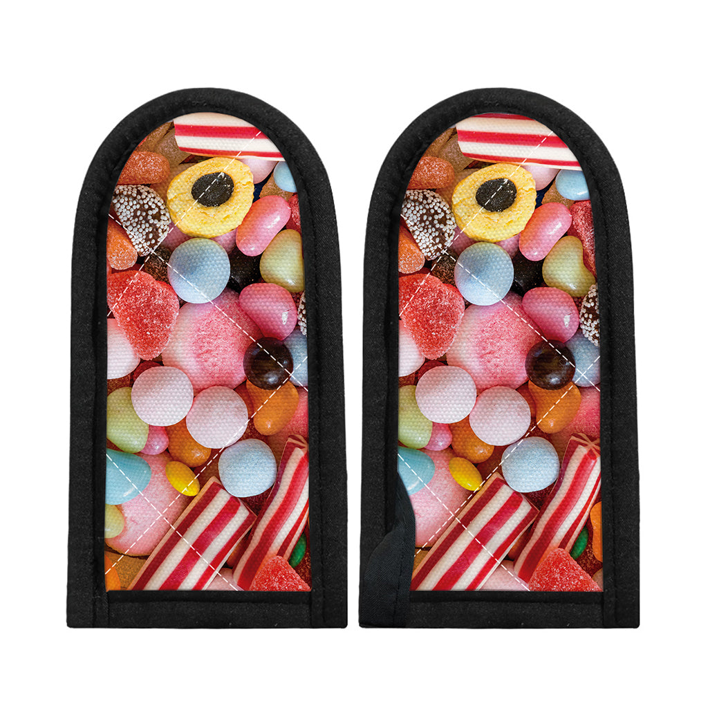 Colorful Candy And Jelly Print Skillet Handle Cover