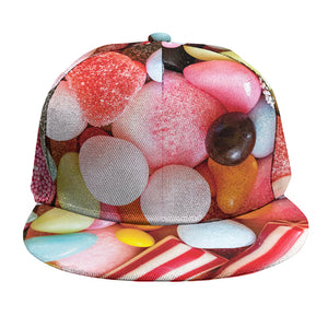 Colorful Candy And Jelly Print Snapback Cap