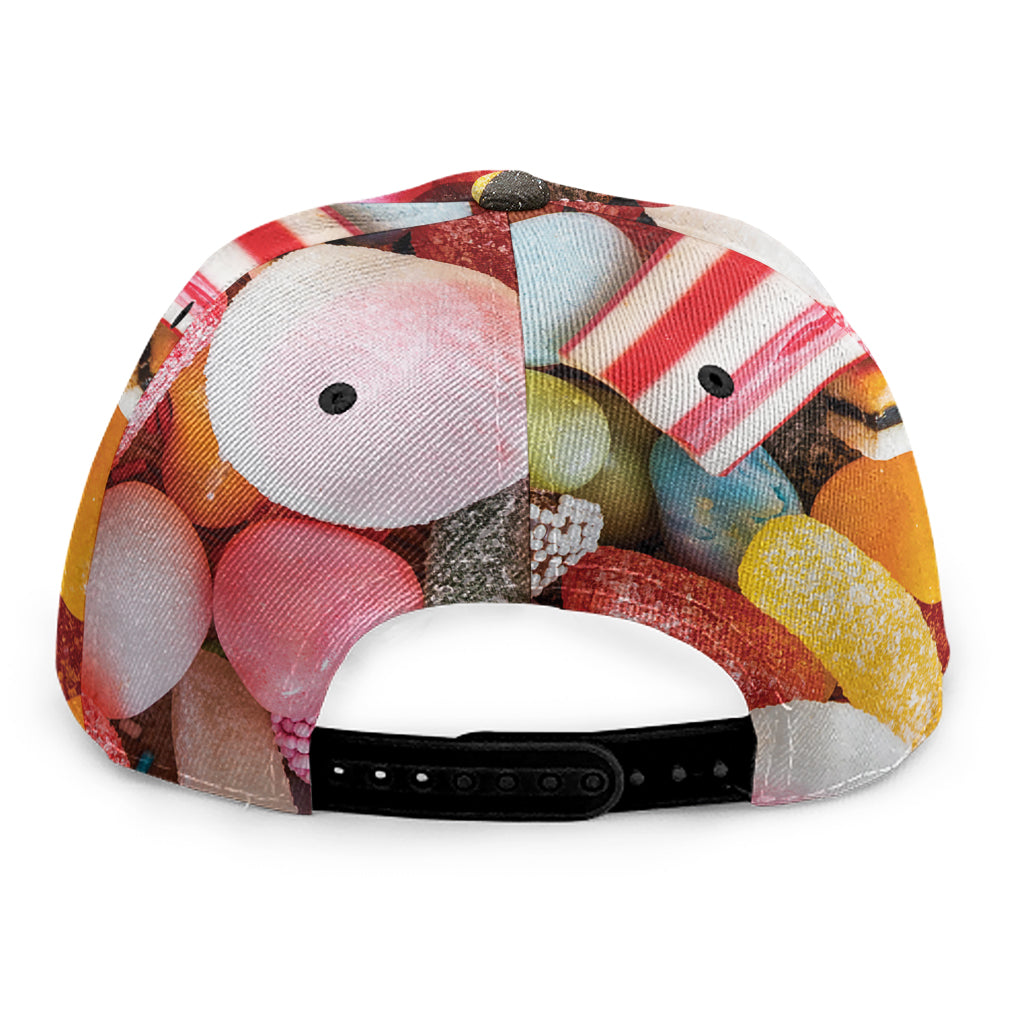 Colorful Candy And Jelly Print Snapback Cap