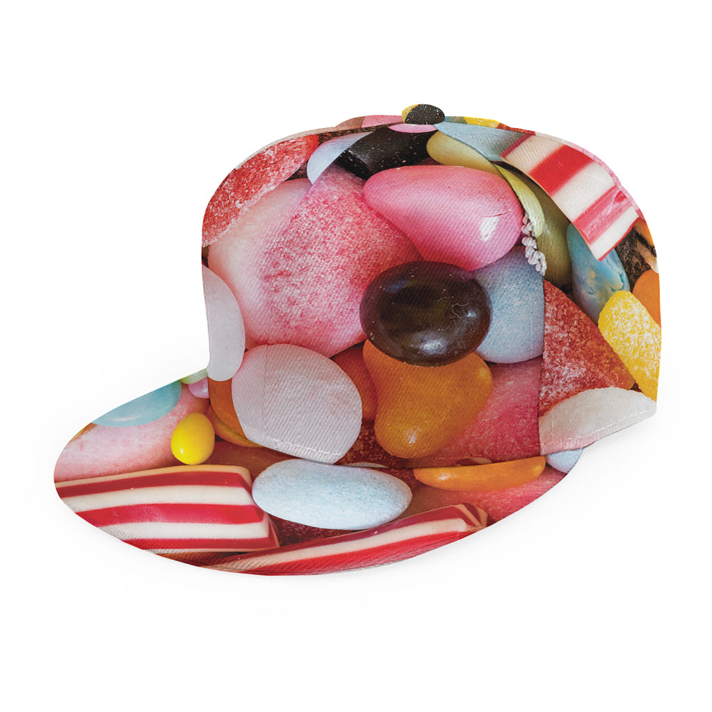 Colorful Candy And Jelly Print Snapback Cap