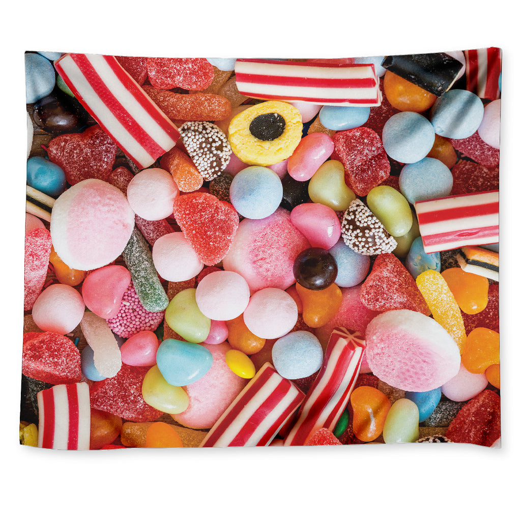 Colorful Candy And Jelly Print Tapestry