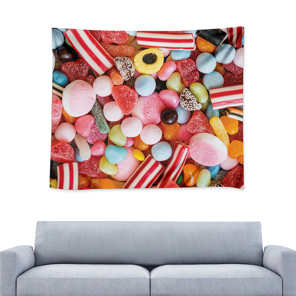 Colorful Candy And Jelly Print Tapestry
