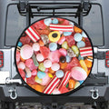 Colorful Candy And Jelly Print Tire Cover