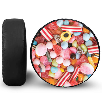 Colorful Candy And Jelly Print Tire Cover