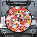 Colorful Candy And Jelly Print Tire Cover With Camera Hole