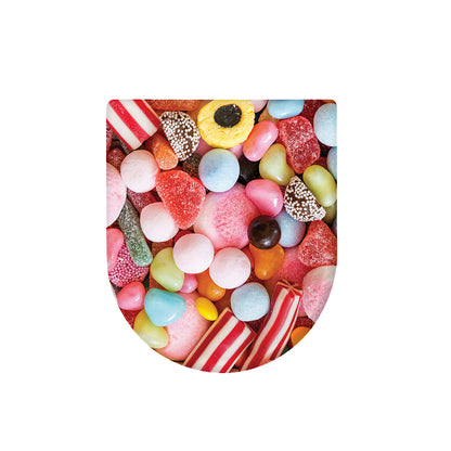 Colorful Candy And Jelly Print Toilet Lid Cover