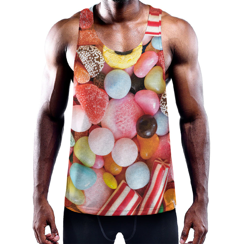 Colorful Candy And Jelly Print Training Tank Top