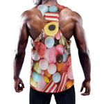 Colorful Candy And Jelly Print Training Tank Top