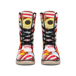Colorful Candy And Jelly Print Winter Boots