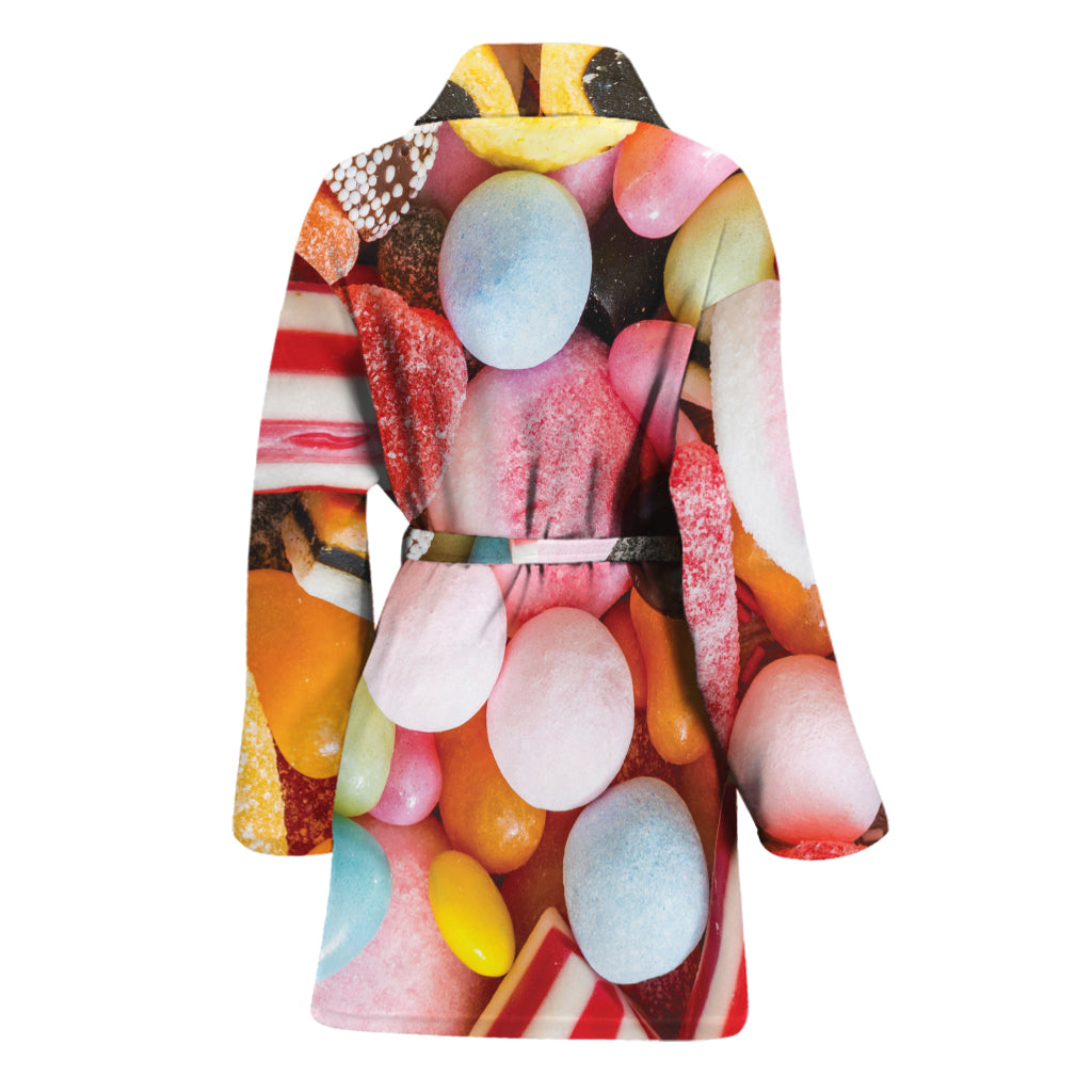 Colorful Candy And Jelly Print Women's Bathrobe