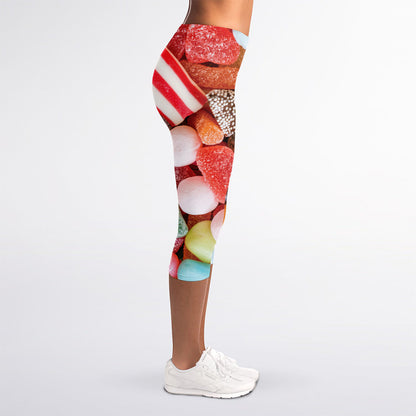 Colorful Candy And Jelly Print Women's Capri Leggings
