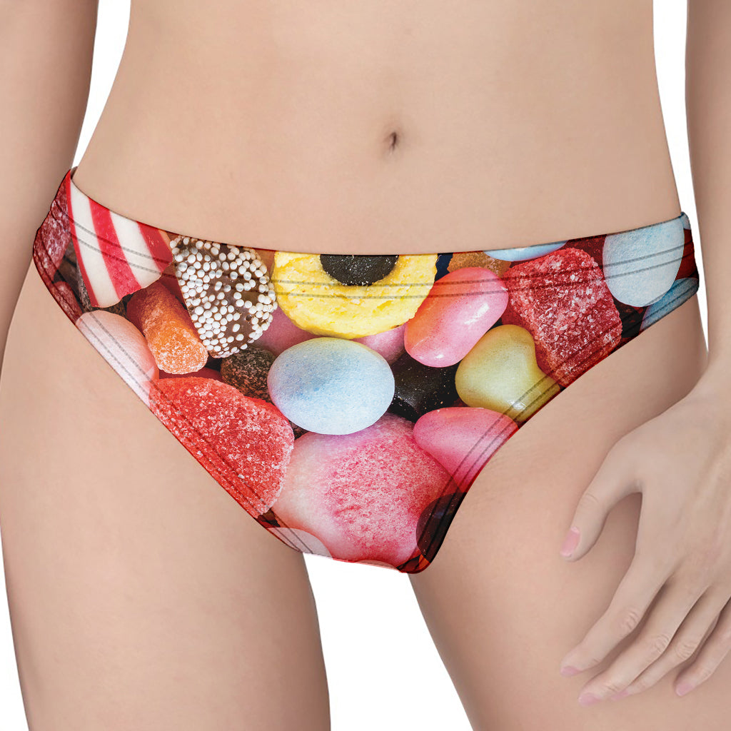 Colorful Candy And Jelly Print Women's Thong