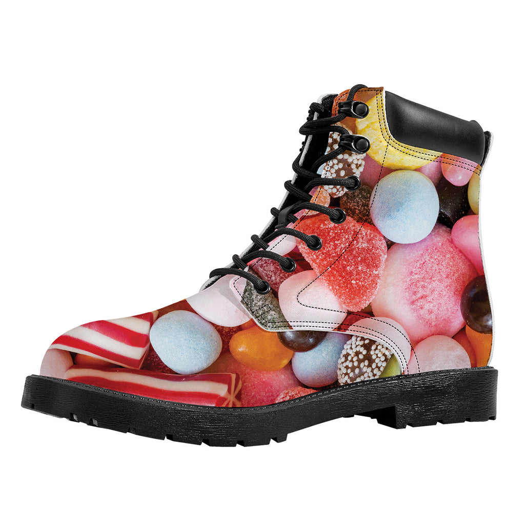 Colorful Candy And Jelly Print Work Boots