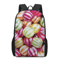 Colorful Candy Ball Print 17 Inch Backpack