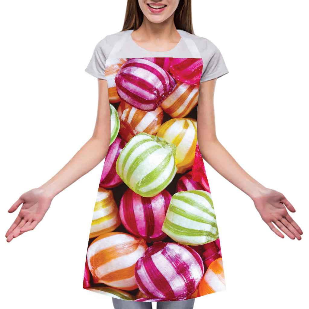 Colorful Candy Ball Print Adjustable Apron