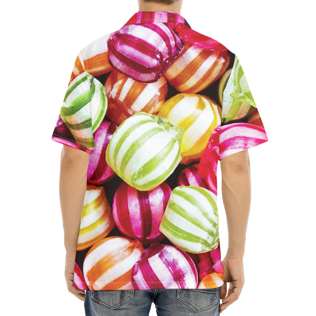 Colorful Candy Ball Print Aloha Shirt