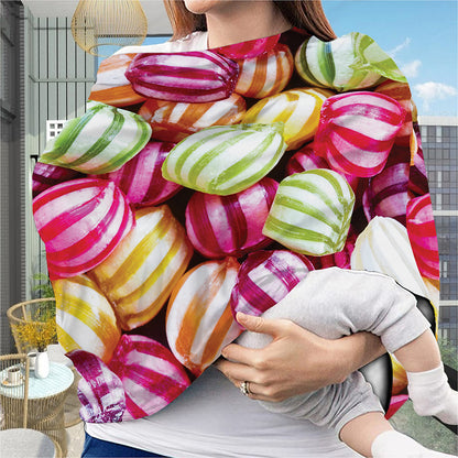 Colorful Candy Ball Print Baby Seat Cover
