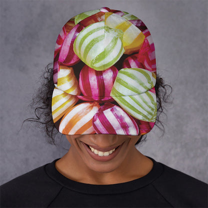Colorful Candy Ball Print Baseball Cap