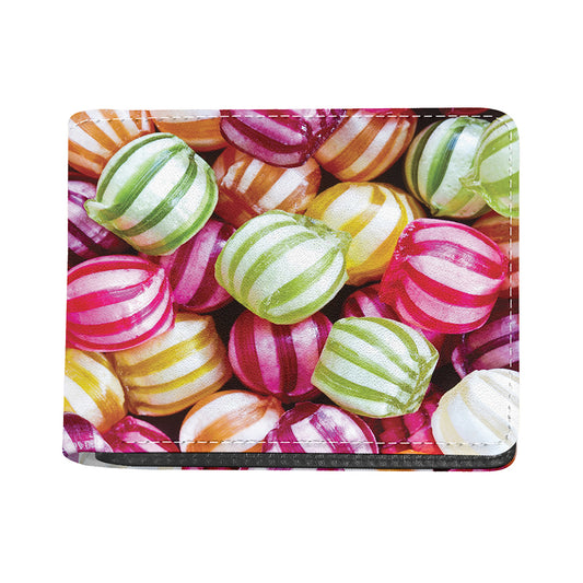 Colorful Candy Ball Print Bifold Wallet