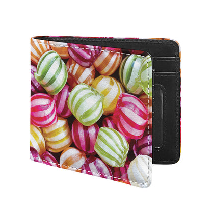 Colorful Candy Ball Print Bifold Wallet