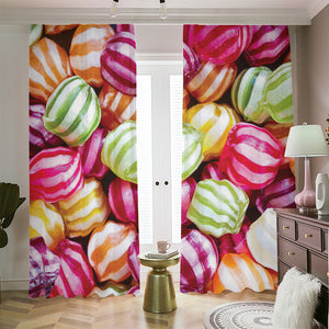 Colorful Candy Ball Print Blackout Pencil Pleat Curtains