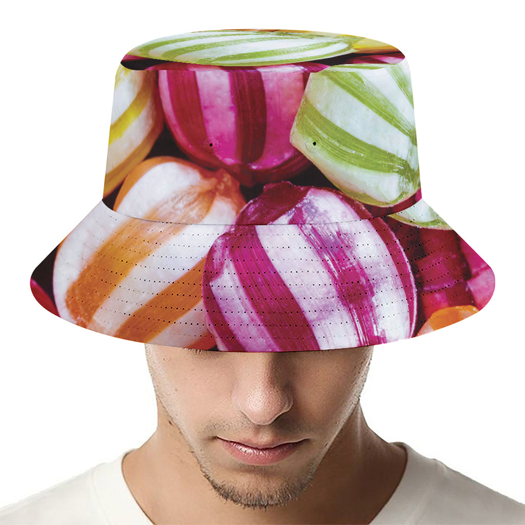 Colorful Candy Ball Print Bucket Hat