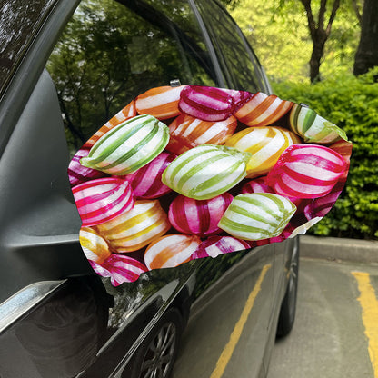 Colorful Candy Ball Print Car Side Mirror Covers