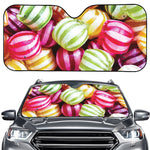 Colorful Candy Ball Print Car Windshield Sun Shade