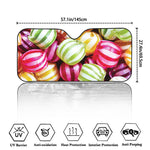 Colorful Candy Ball Print Car Windshield Sun Shade