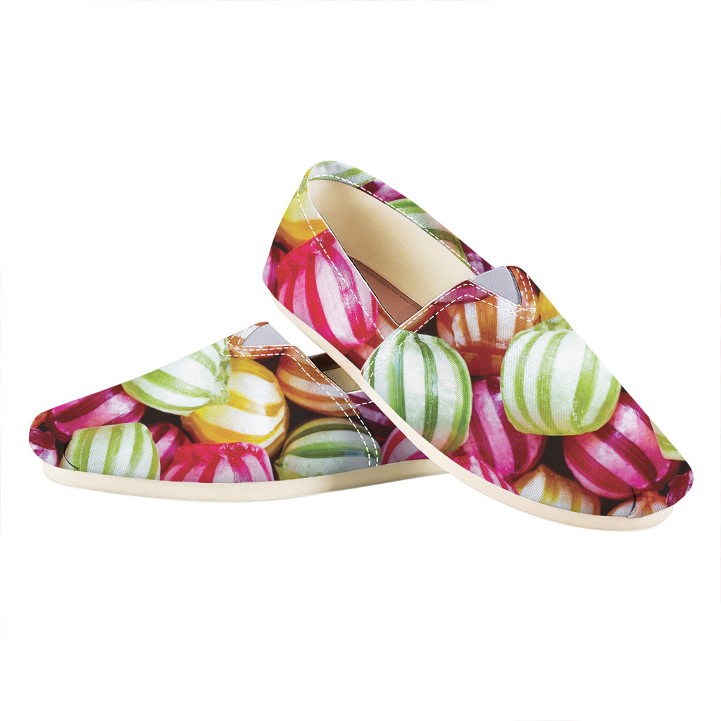 Colorful Candy Ball Print Casual Shoes
