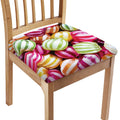 Colorful Candy Ball Print Chair Cushion Cover