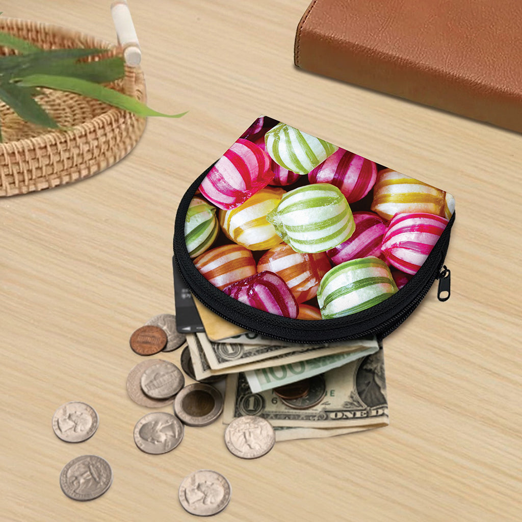 Colorful Candy Ball Print Coin Purse