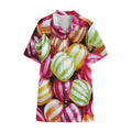 Colorful Candy Ball Print Cotton Hawaiian Shirt