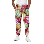 Colorful Candy Ball Print Cotton Pants