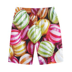 Colorful Candy Ball Print Cotton Shorts
