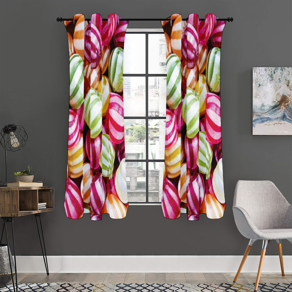 Colorful Candy Ball Print Curtain