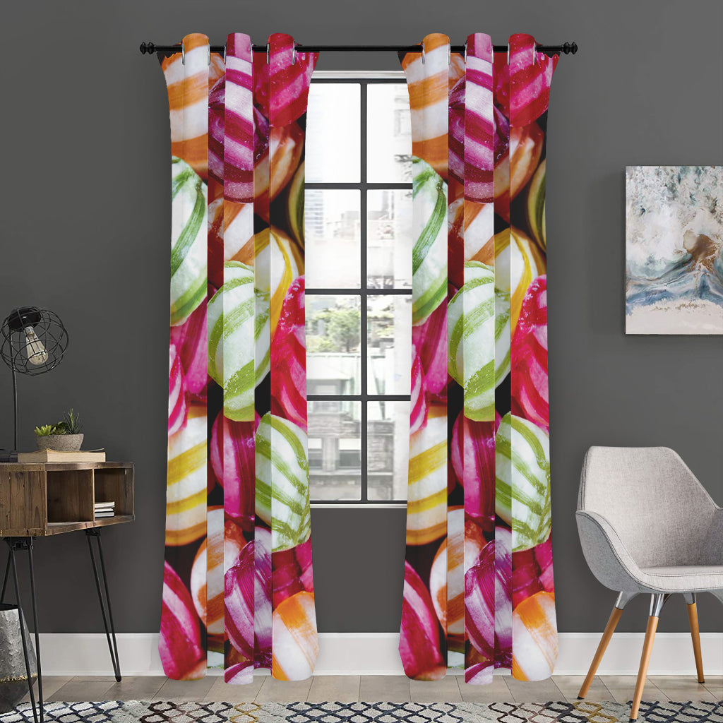 Colorful Candy Ball Print Curtain